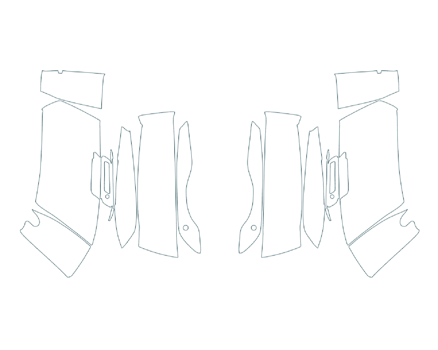 2024-2025 Harley Davidson Street Glide 3M Pro Series Saddlebags Paint Protection Film Kit