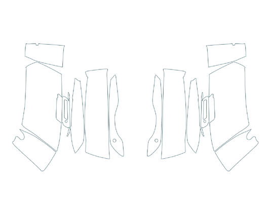 2024-2025 Harley Davidson Street Glide 3M Pro Series Saddlebags Paint Protection Film Kit