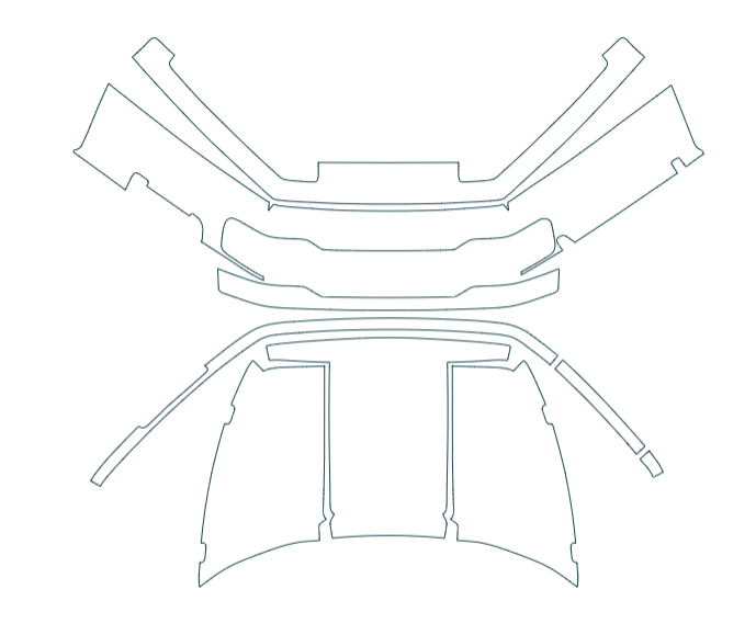 2022-2025 Harley Davidson Tri Glide Ultra 3M Pro Series Trunk Paint Protection Film Kit