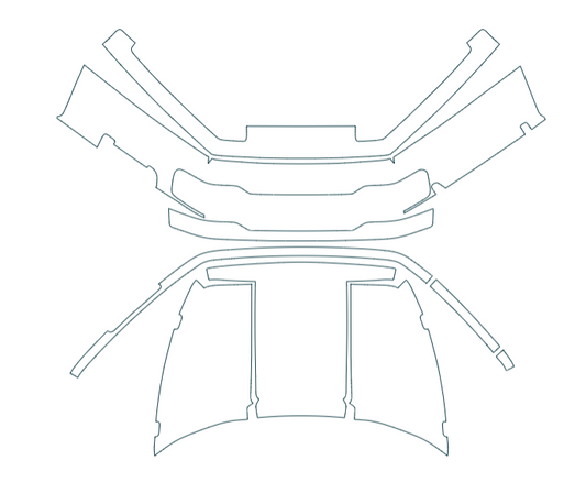 2022-2025 Harley Davidson Tri Glide Ultra 3M Pro Series Trunk Paint Protection Film Kit